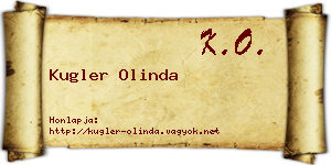 Kugler Olinda névjegykártya